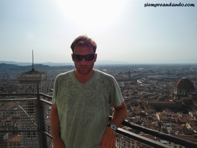 En la cima del Duomo de Florencia.