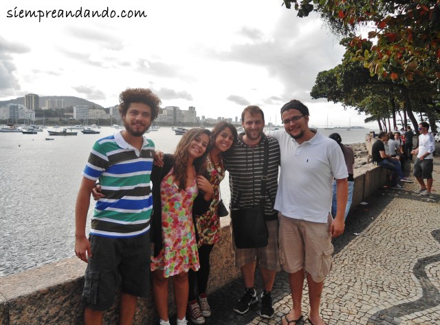 Junto a Danilo, Aline, Emilia y Kadu en Río.