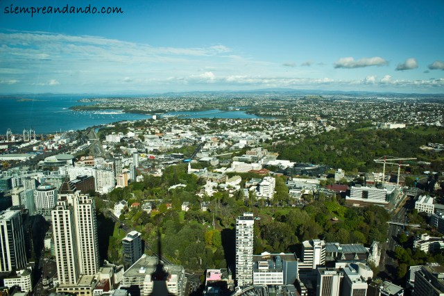 Vista de Auckland desde el Sky Tower.