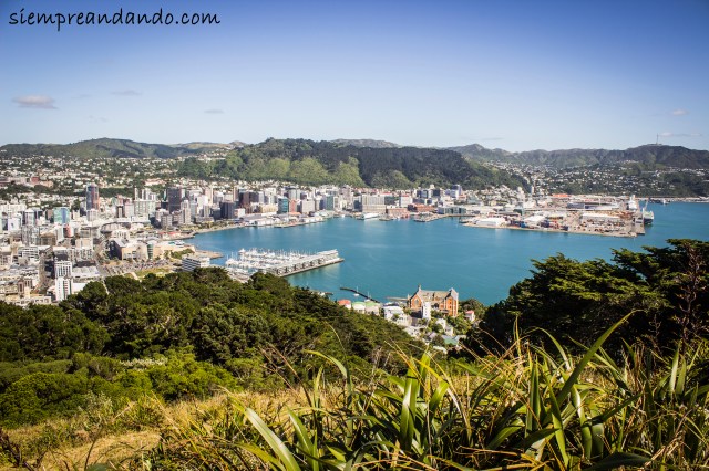 La capital neozelandesa desde las alturas: Wellington.