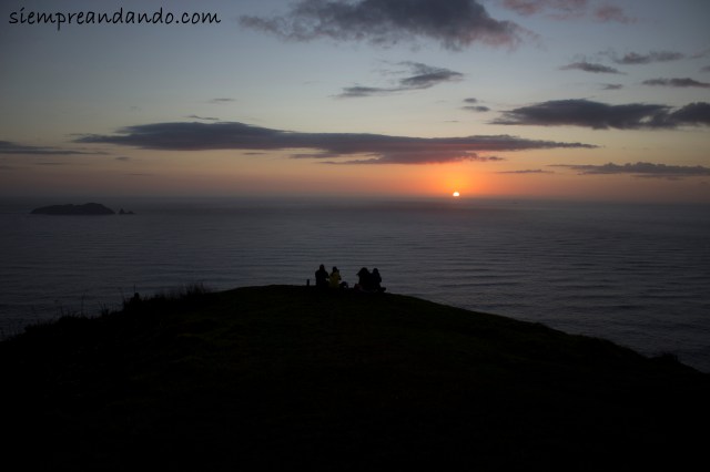 Atardecer en el Cape Reinga.