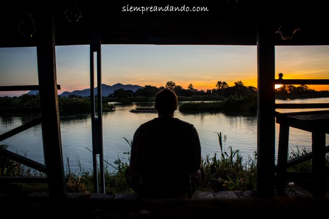 Atardecer en Don Det, Si Phan Don, Laos (2015).